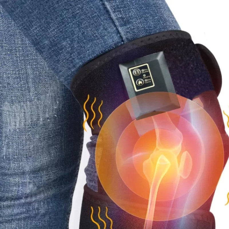 Rechargeable Knee Massager | Stress Relief Vibration Knee, Arm, Leg Massager Rechargeable Heating Pad