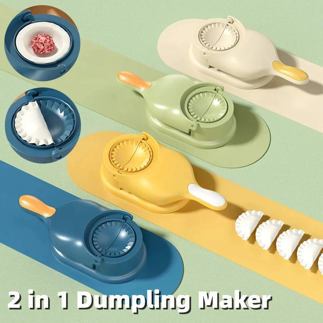 2 in 1 Dumpling and Samosa Press, Momo Maker, Gujiya Maker Machine, Momo Maker Machine. - image 4