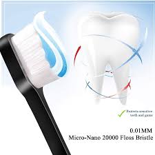 Extra Soft Toothbrush , Ultra Soft-bristled Adult Toothbrush Micro-Nano 20000 Floss Bristle - image 2