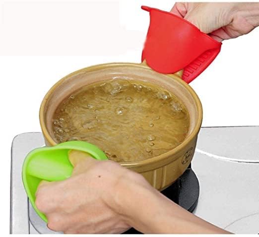Silicone Heat Resistant Cooking Pinch Mitts, Microwave Oven Hand Gloves