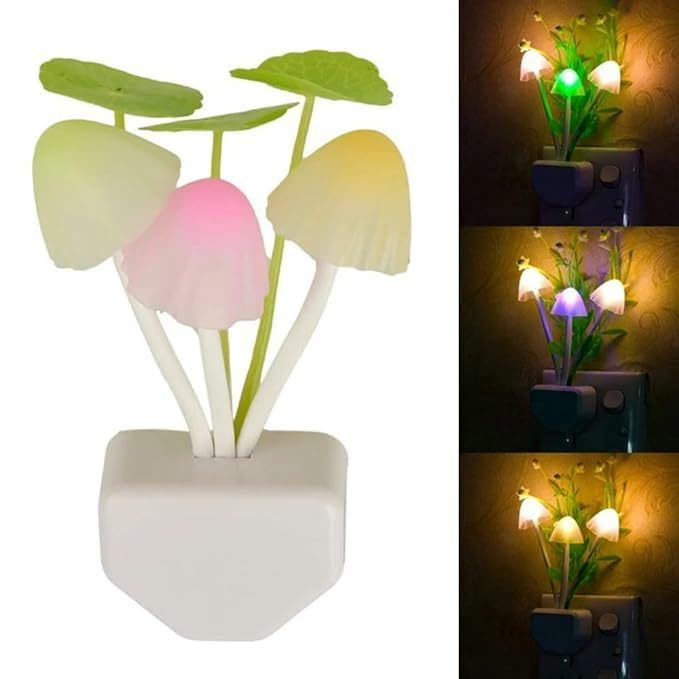 Mushroom Shape LED Magic Night Lamp with Automatic Off/On Smart Sensor