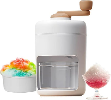 Manual Hand Cranked Ice Crusher - Premium Portable Manual Shaved Ice Machine