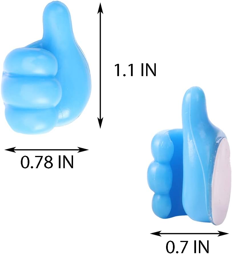 Self Adhesive Silicone Thumbs Up Wall Hooks