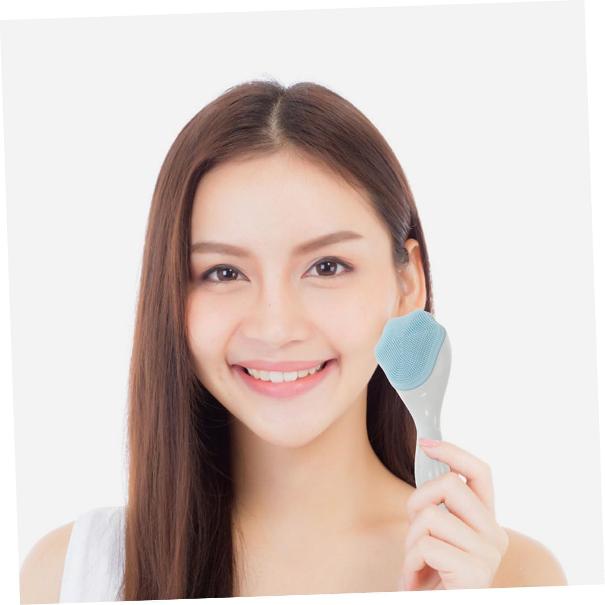 Silicone Facial Cleaning Brush Manual Face Scrubber for Deep Cleansing Gentle Exfoliation