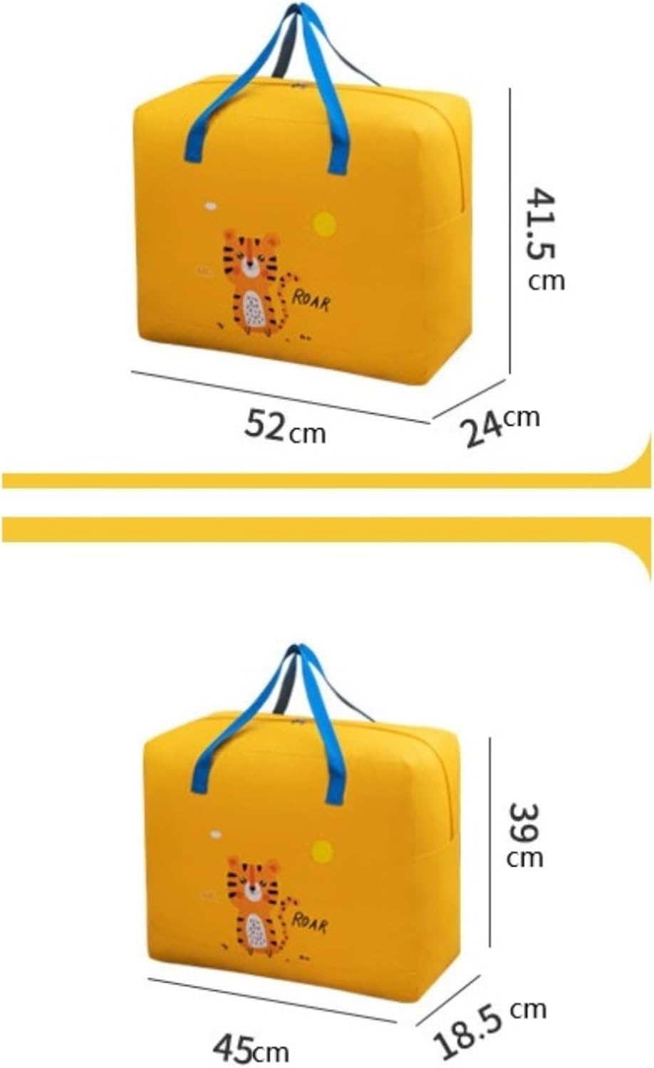 Clothes Storage Bags with Zipper and Handle, Space Saving Closet Bags
