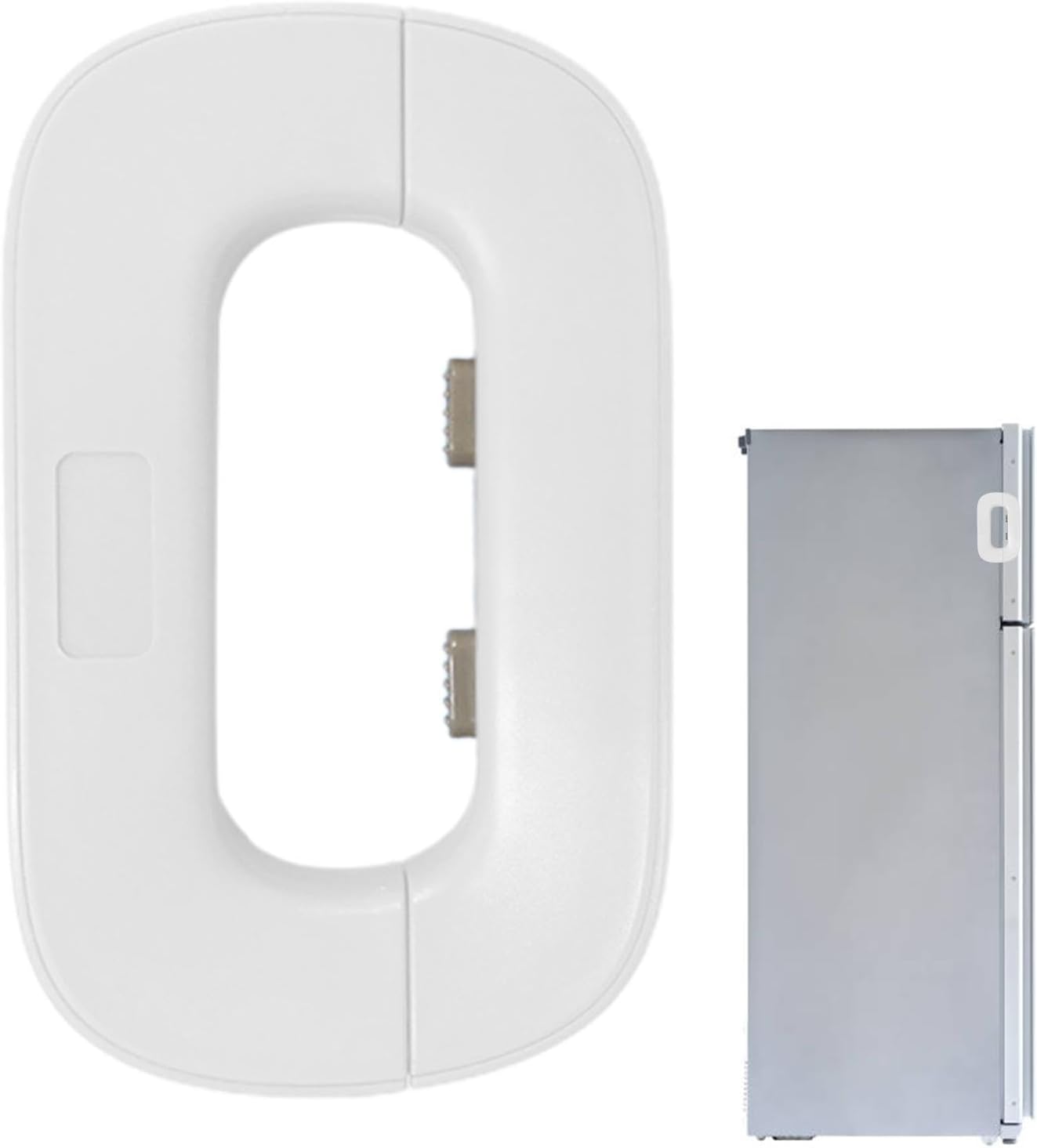 Refrigerator Door Lock Prevent Children from Opening Easy to Use and Install Without Tools or Drill