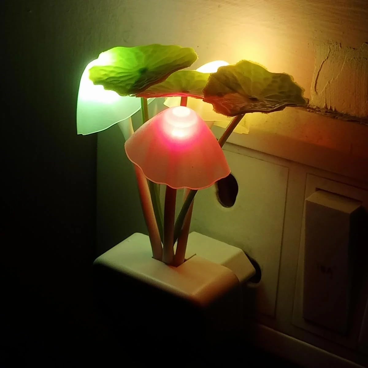 Mushroom Shape LED Magic Night Lamp with Automatic Off/On Smart Sensor
