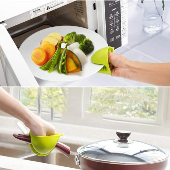 Silicone Heat Resistant Cooking Pinch Mitts, Microwave Oven Hand Gloves