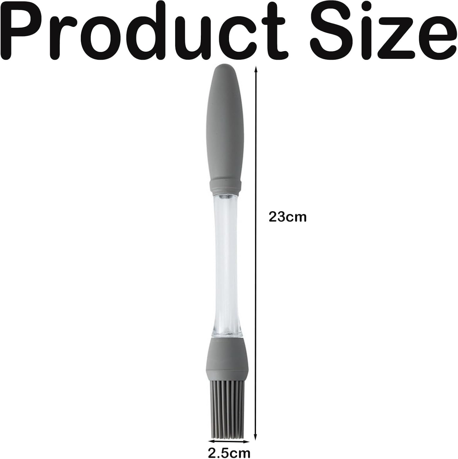 Silicone Pastry Brush with Oil Dispenser – Food Grade BBQ Basting Brush for Baking, Grilling & Cooking | Oil Brush for Kitchen