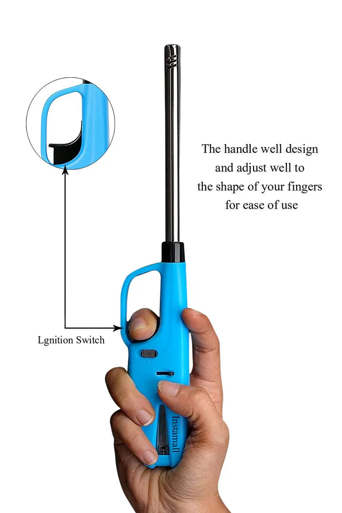 Gas Lighter, Refillable with Small Refill Can, Multicolor Pack of 1 - image 2