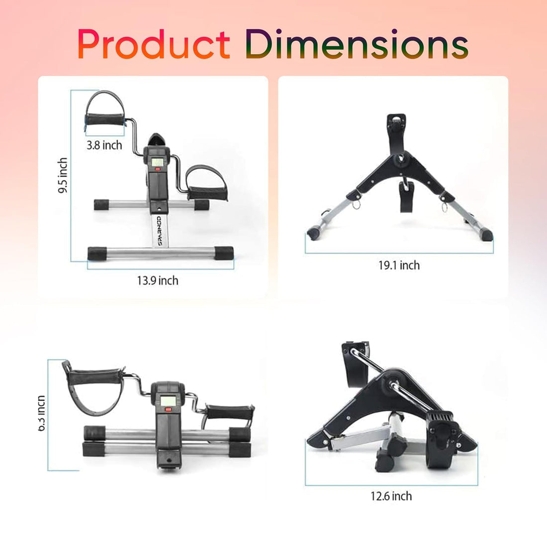 Mini Bike Digital Pedal Exerciser | Home Exercise Equipment