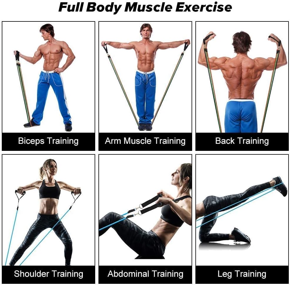 Resistance Bands Set, for Training,Home Workouts 11PCS Set