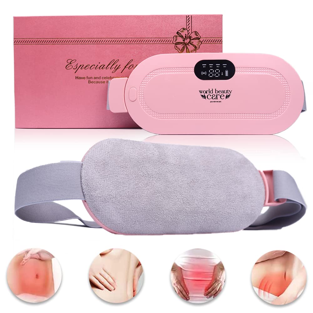 Cordless Period Cramp Relief Massager Belt with 3 Speed & 3 Crampfree Massage Modes
