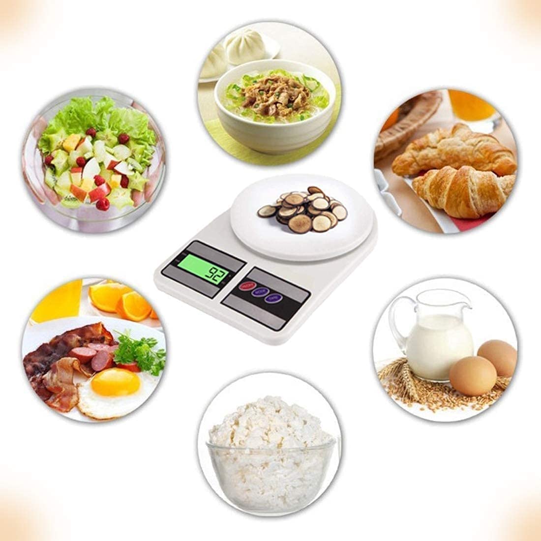 Multipurpose Portable Electronic Digital Weight Machine (10 Kg - with Back Light)