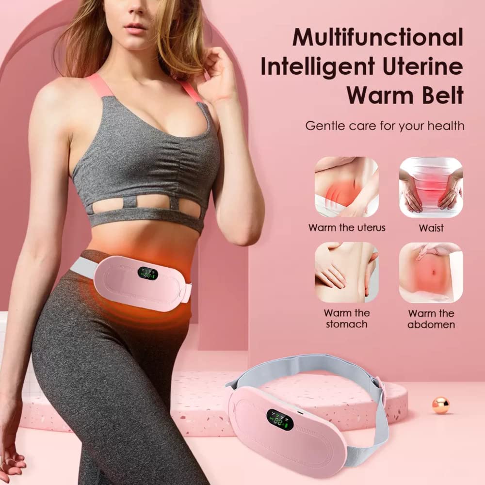 Cordless Period Cramp Relief Massager Belt with 3 Speed & 3 Crampfree Massage Modes