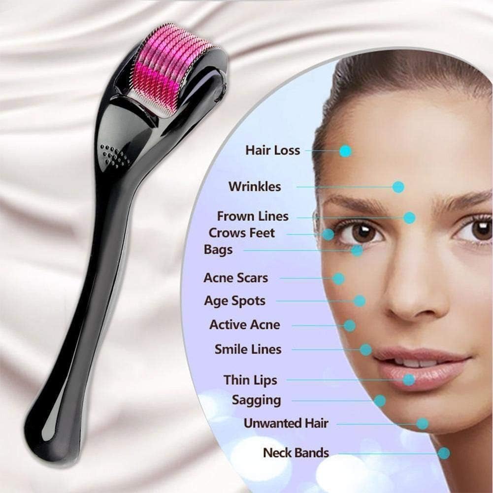 SP Dealz Derma Roller 0.5mm – 540 Titanium Micro Needle Skin & Scalp Care Roller