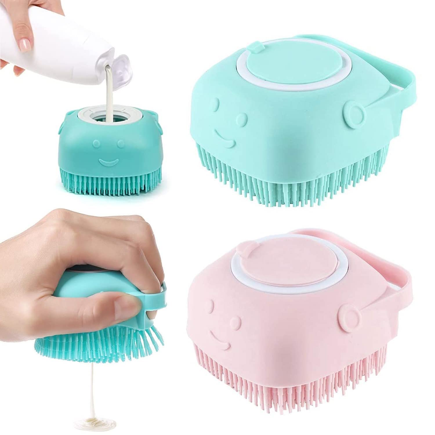 Bath Brush - Sponge with Soap Dispenser