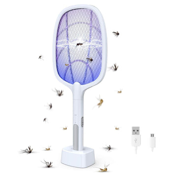 Electric Mosquito Racket with UV Light Lamp
