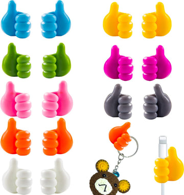 Self Adhesive Silicone Thumbs Up Wall Hooks