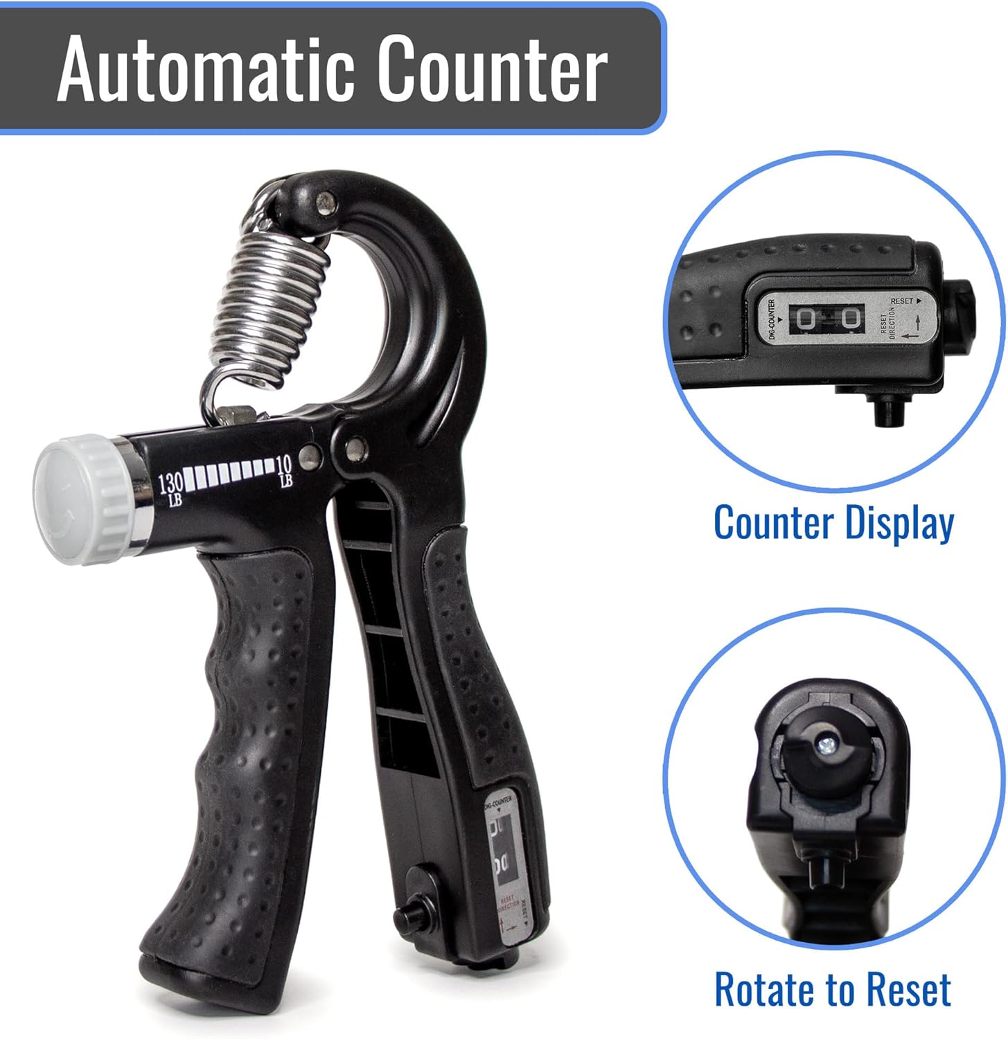 Hand Exercise Grip Strengtheners with Adjustable Weight Resistance