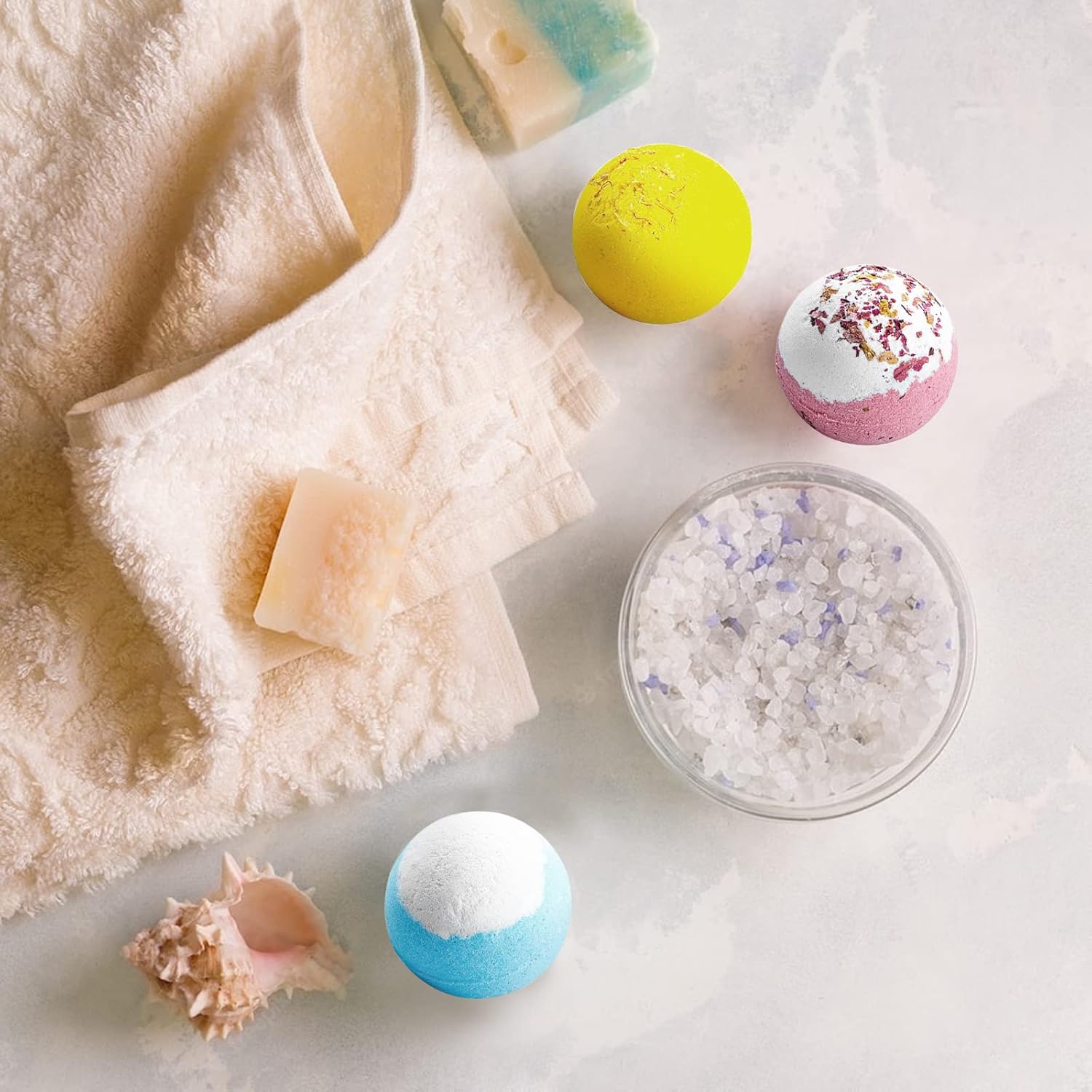 Bath Bombs with Surprise Spring Inside