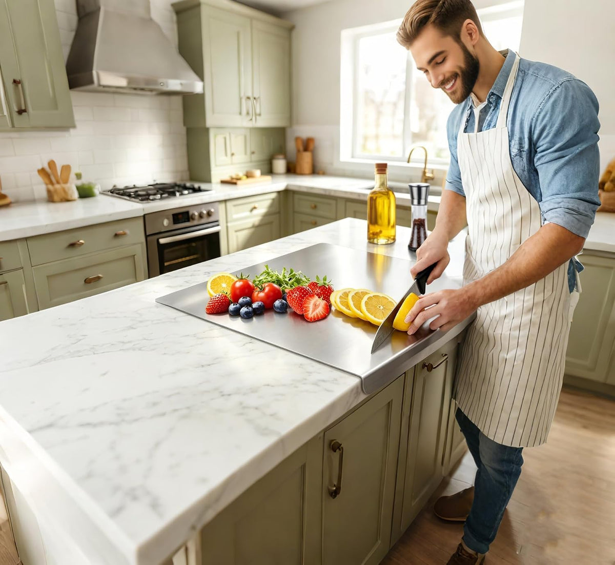 Stainless Steel Cutting Board | Durable Metal Chopping Board