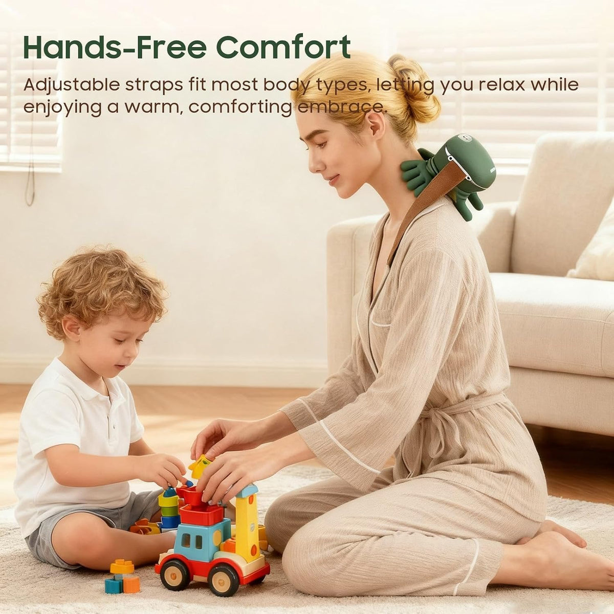 4D Cordless Neck & Shoulder Massager with Heat | SP Dealz