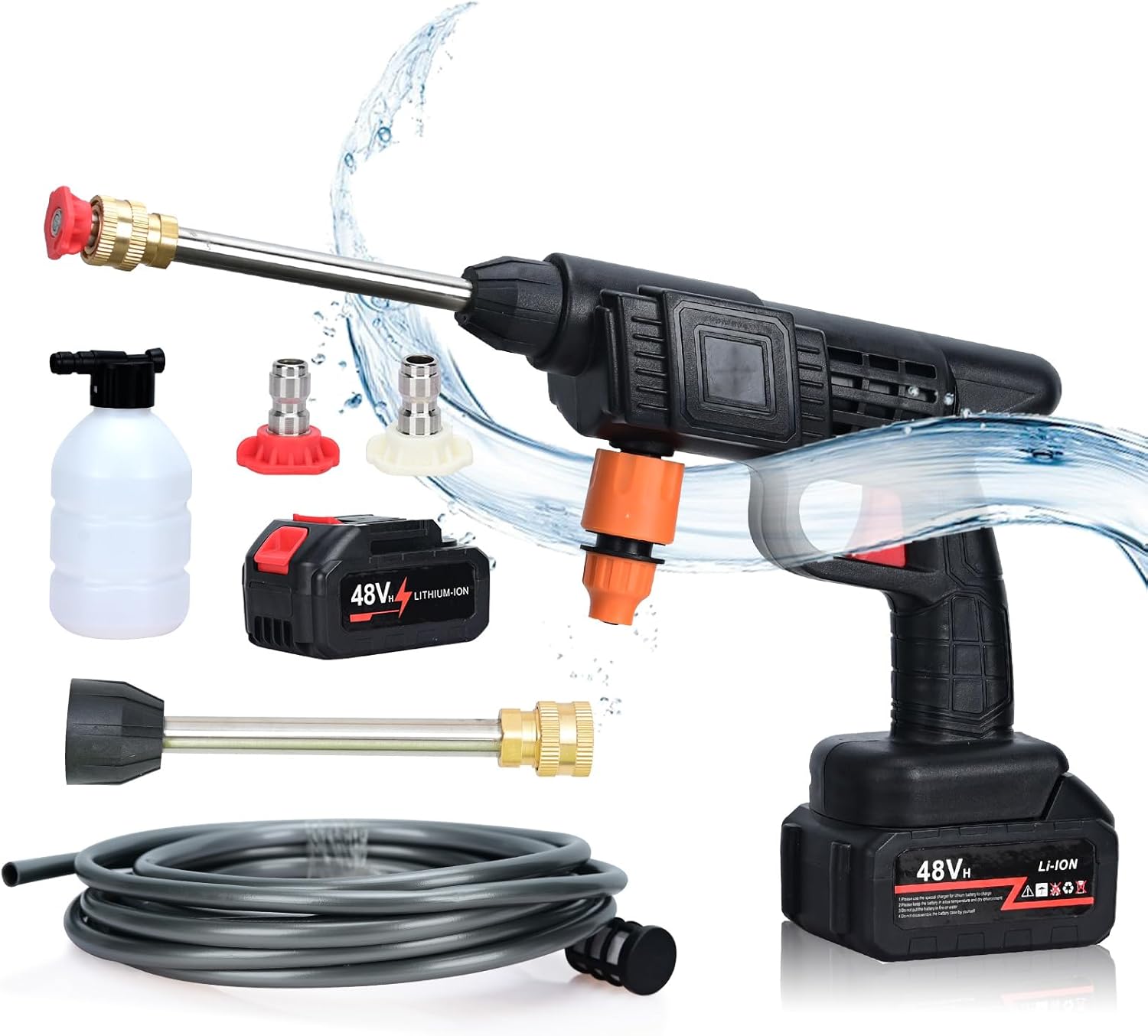 Wash Your Car at Home in Minutes - No Expensive Service Needed 💦      Powerful 30Bar Pressure Gun with Battery - Clean Cars, Bikes, Solar Panels & More!