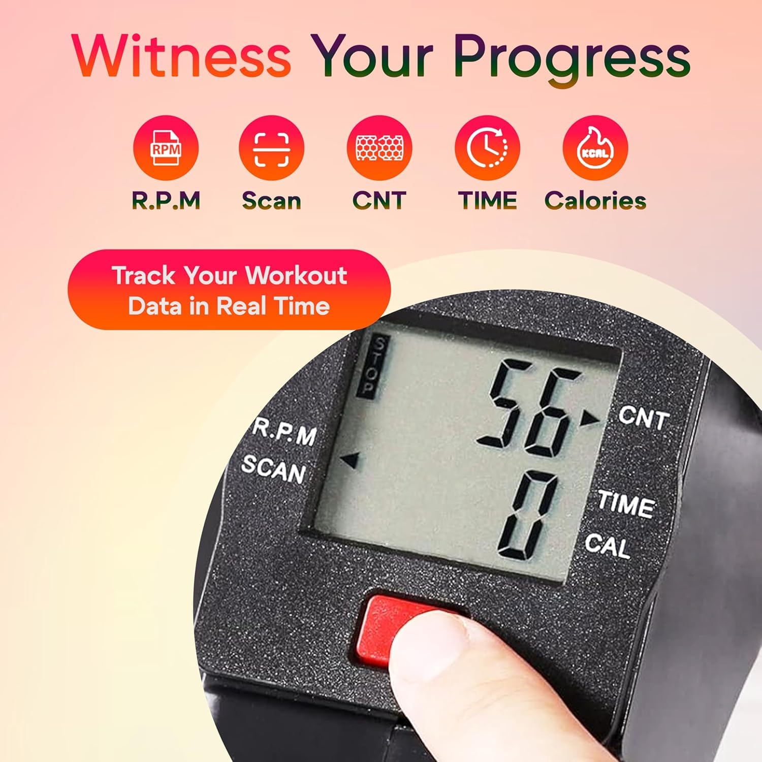 Mini Bike Digital Pedal Exerciser | Home Exercise Equipment