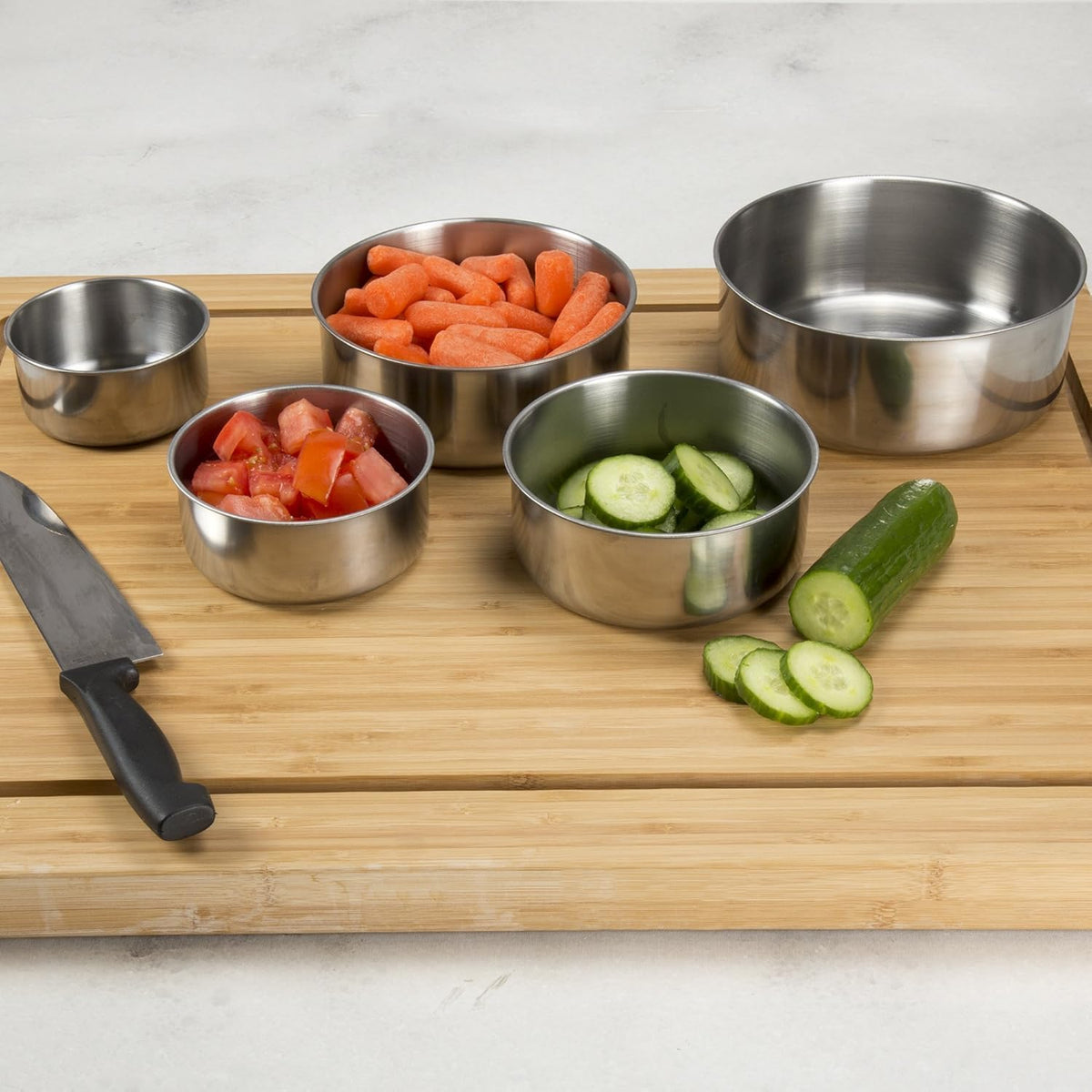 Stainless Steel Food Storage Containers Set of 5 | Kitchen Storage Boxes with Lids