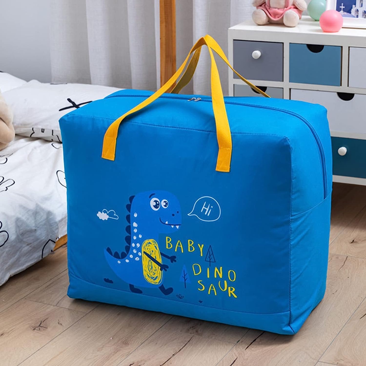 Clothes Storage Bags with Zipper and Handle, Space Saving Closet Bags