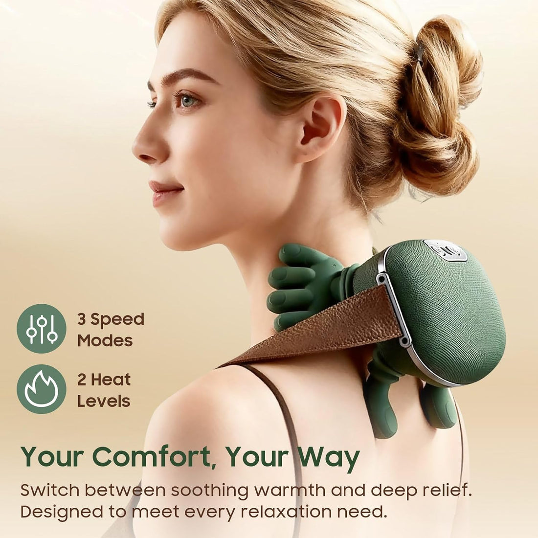 4D Cordless Neck & Shoulder Massager with Heat | SP Dealz