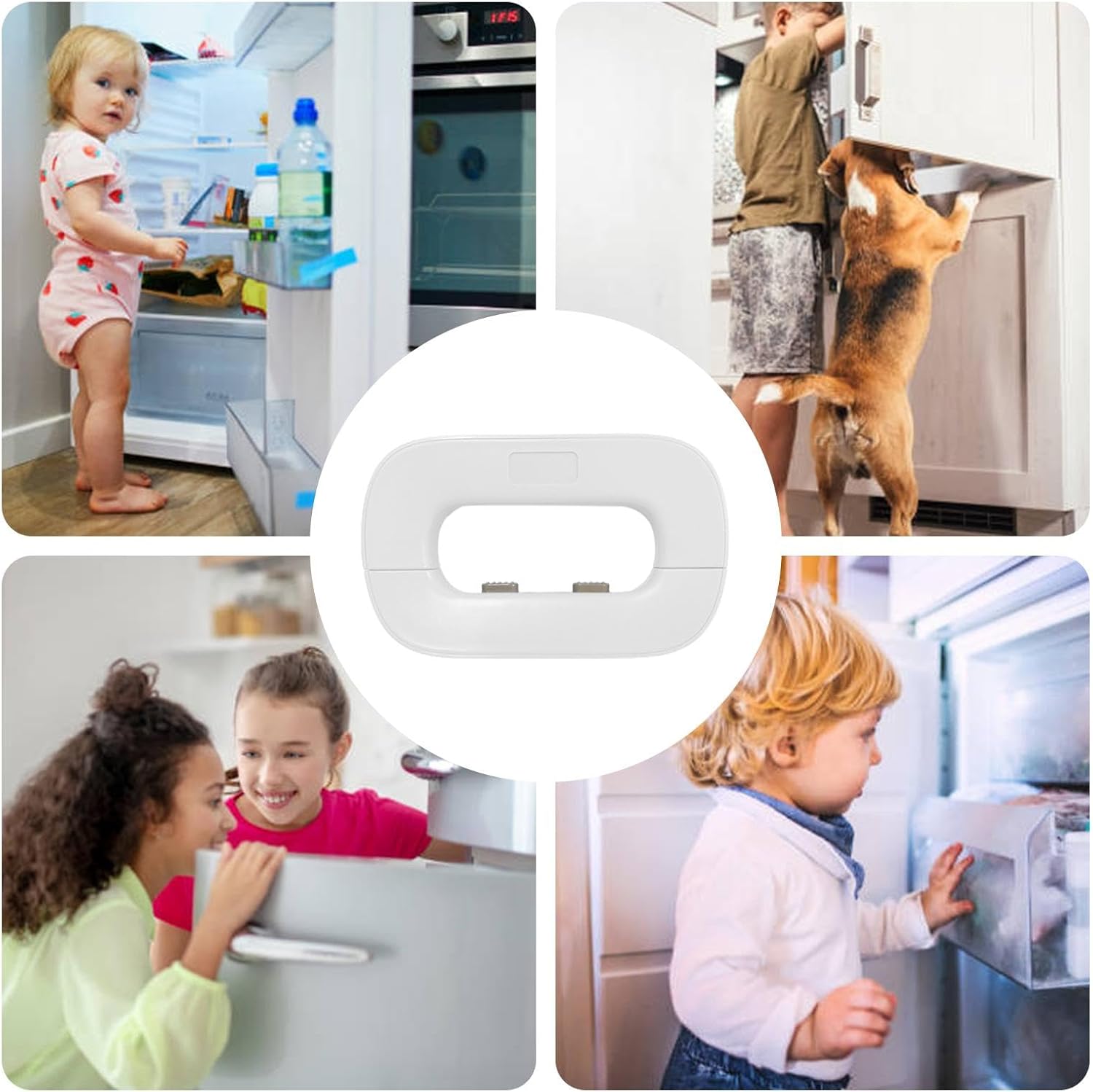 Refrigerator Door Lock Prevent Children from Opening Easy to Use and Install Without Tools or Drill - image 3