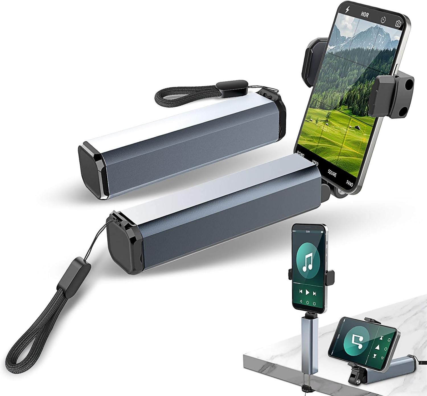 Portable Airplane Phone Holder – Universal 360° Rotating Travel Phone Mount | Hands-Free Phone Stand for Flight, Desk & Table