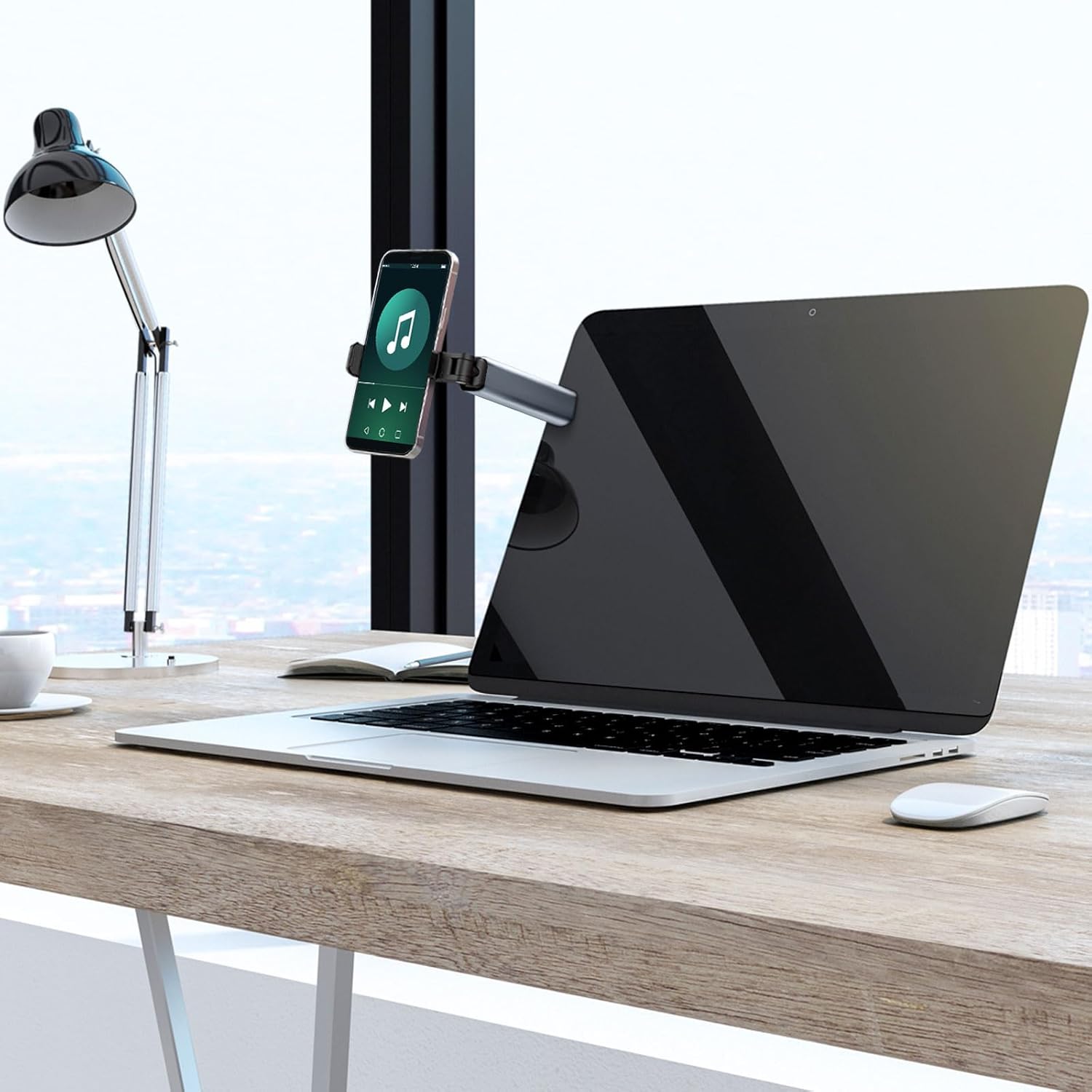 Portable Airplane Phone Holder – Universal 360° Rotating Travel Phone Mount | Hands-Free Phone Stand for Flight, Desk & Table