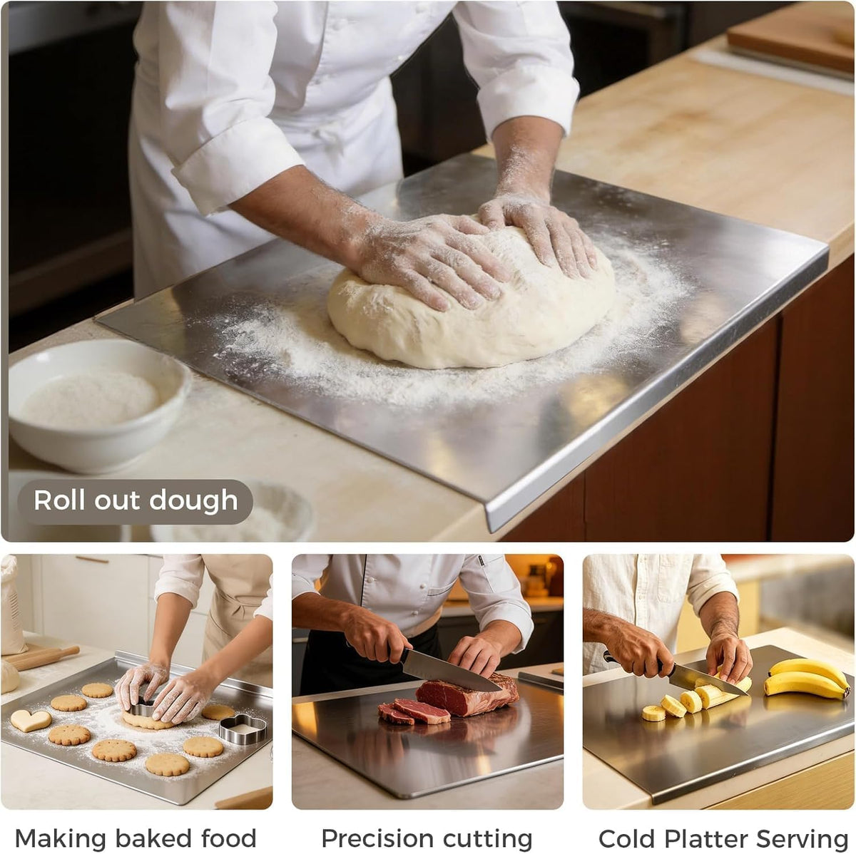 Stainless Steel Cutting Board | Durable Metal Chopping Board