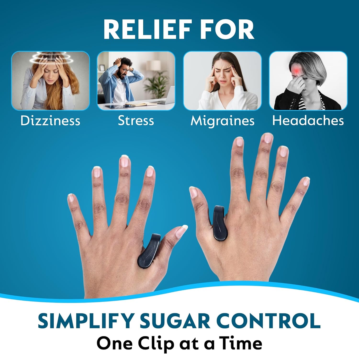 Sugar Control Acupressure Clip for Diabetics Sugar Control