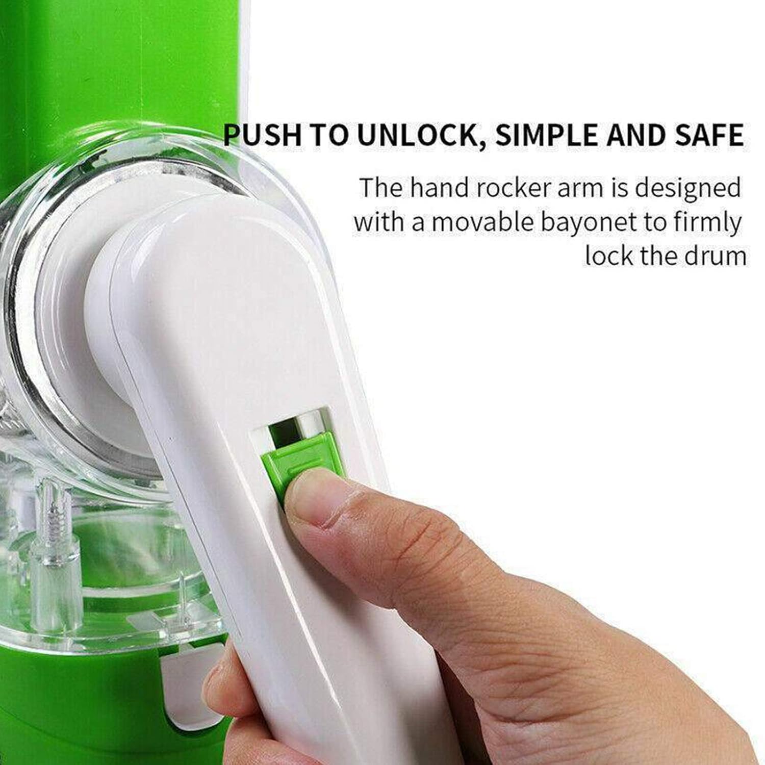 Manual Tabletop Drum Cheese Grater, 3 in 1 Rotary Shredder Slicer Grinder for Cucumber Nut Potato Carrot Cheese - image 6