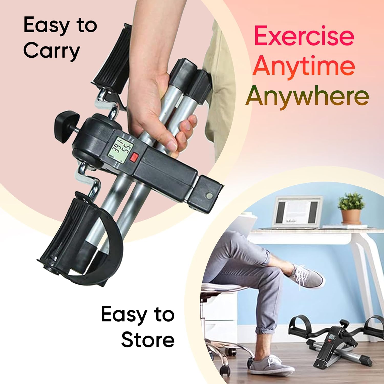 Mini Bike Digital Pedal Exerciser | Home Exercise Equipment