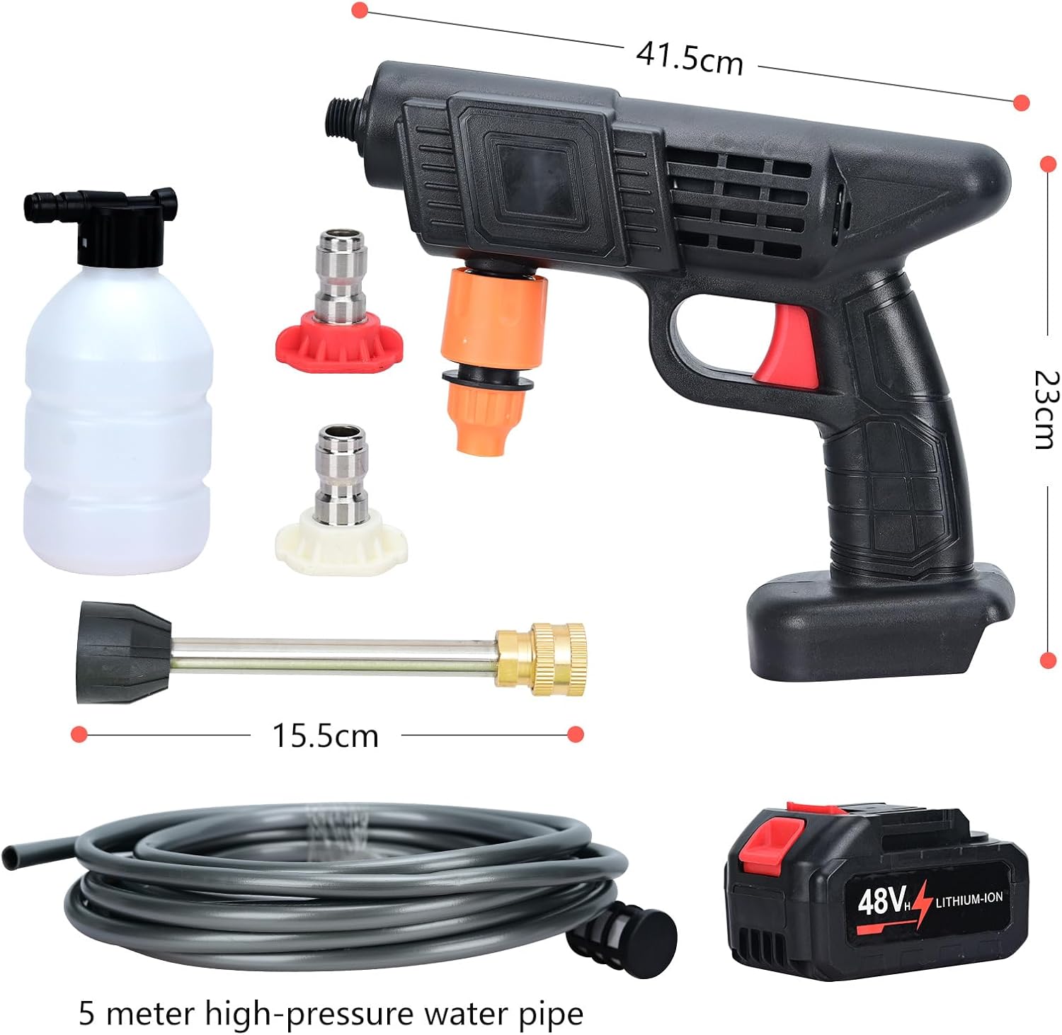 Wash Your Car at Home in Minutes - No Expensive Service Needed 💦      Powerful 30Bar Pressure Gun with Battery - Clean Cars, Bikes, Solar Panels & More! - image 8