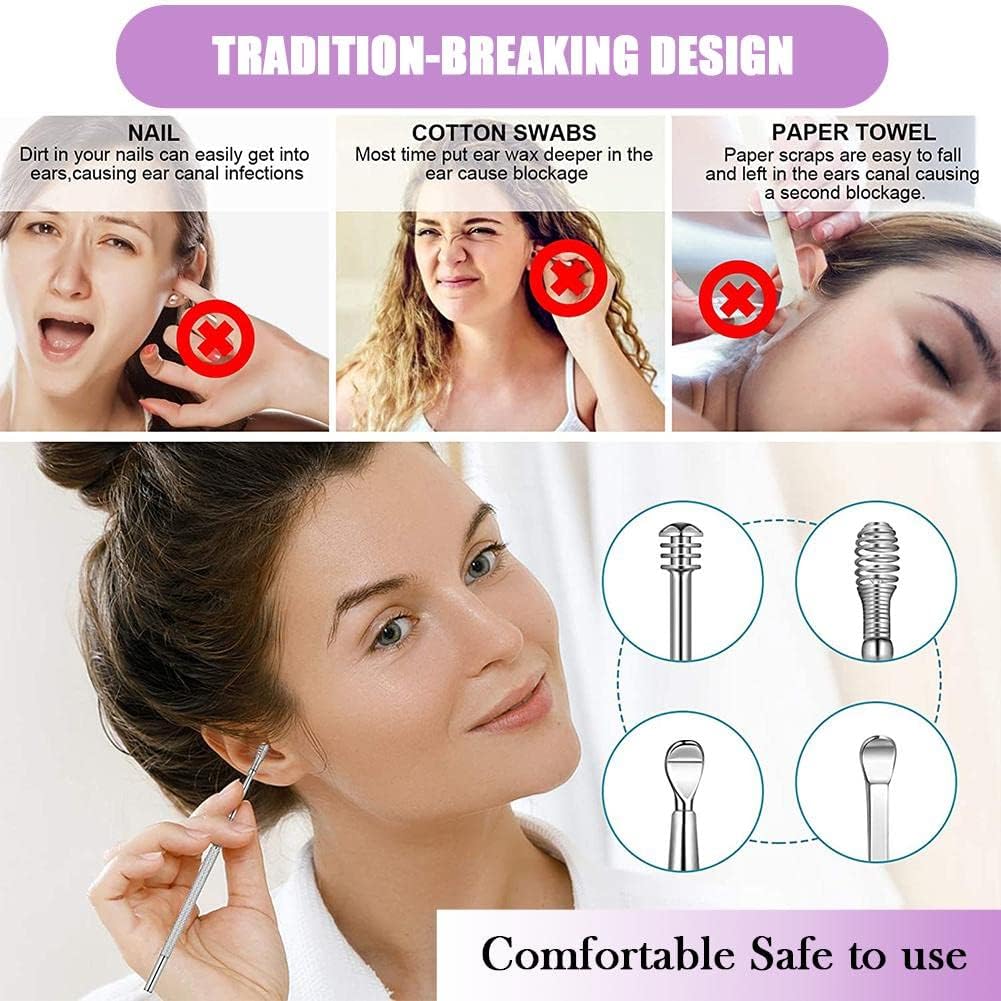 6 pcs Ear Wax Removal Kit-Stainless Steel Tool - image 5