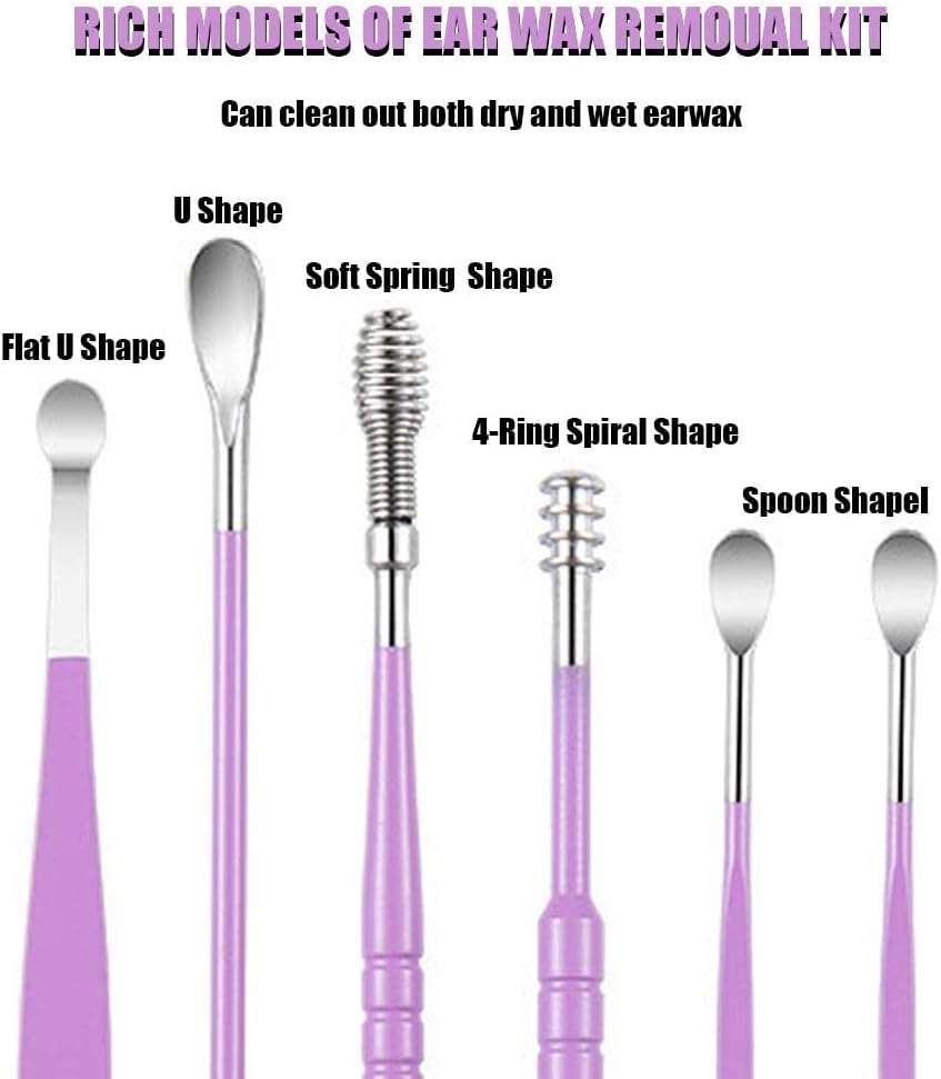 6 pcs Ear Wax Removal Kit-Stainless Steel Tool - image 4