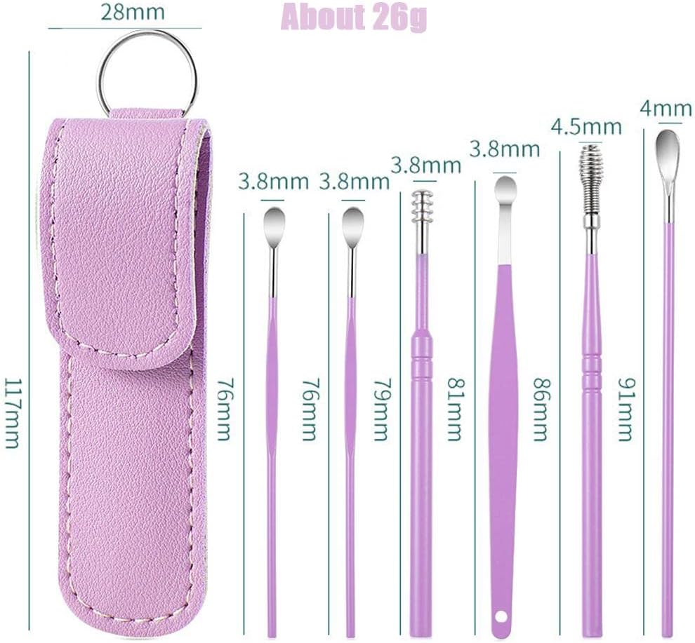 6 pcs Ear Wax Removal Kit-Stainless Steel Tool - image 3