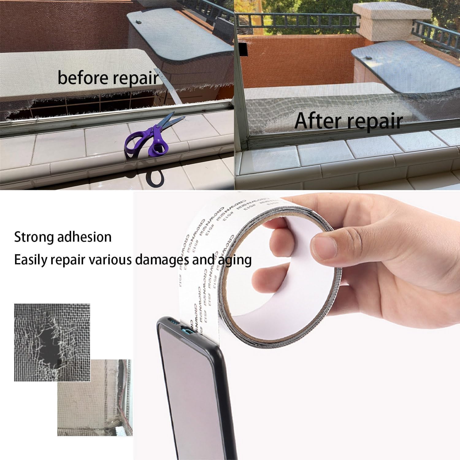 Window Screen Repair Mosquito Net Tape
