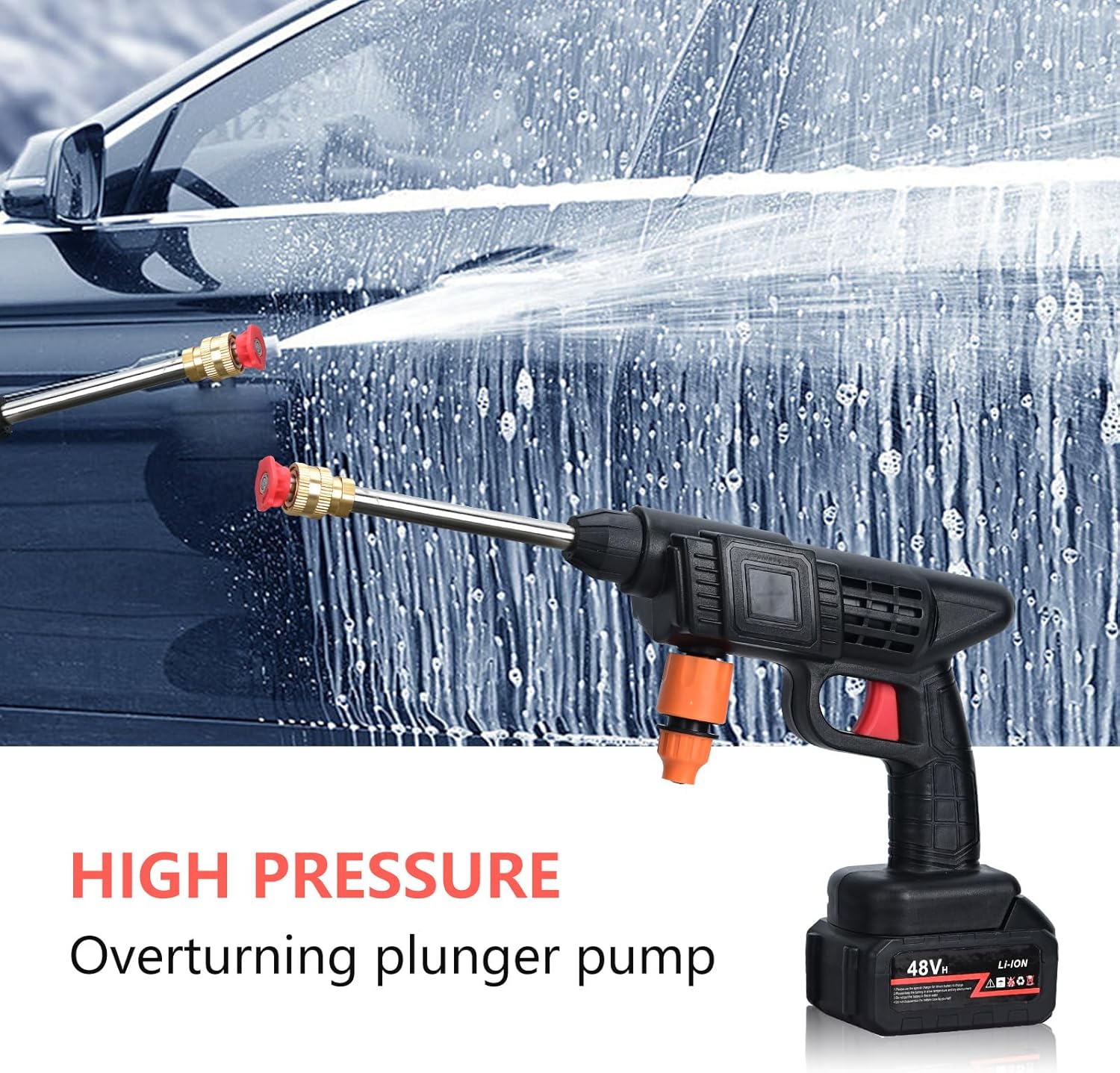 Wash Your Car at Home in Minutes - No Expensive Service Needed 💦      Powerful 30Bar Pressure Gun with Battery - Clean Cars, Bikes, Solar Panels & More! - image 6