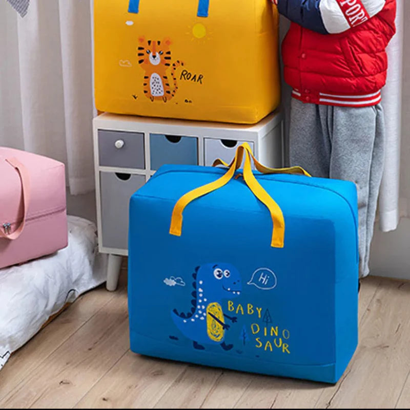 Clothes Storage Bags with Zipper and Handle, Space Saving Closet Bags