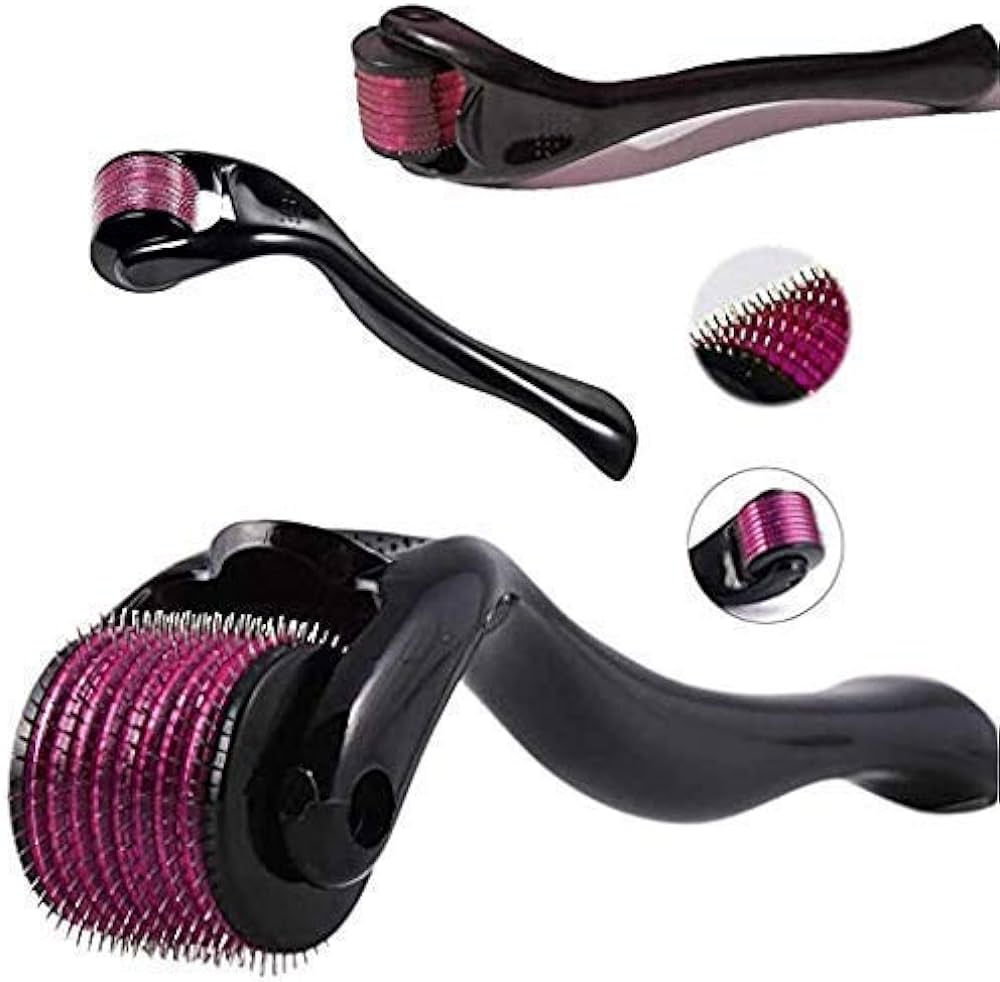 SP Dealz Derma Roller 0.5mm – 540 Titanium Micro Needle Skin & Scalp Care Roller