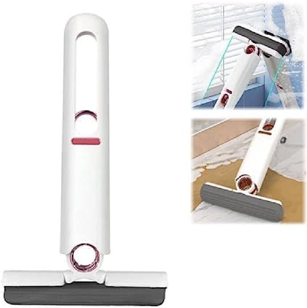 Portable Mini Mop, Mini Squeeze Mop Folding Car Window Wall Cleaner Mini Sponge Mop - image 4