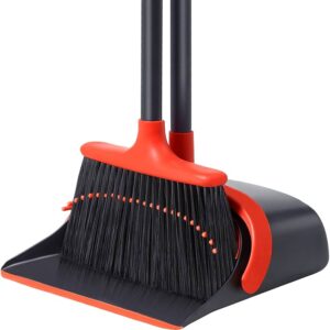 Attachable Broom With Dustpan