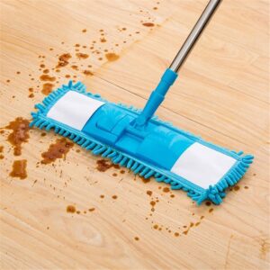 New Flat Microfiber Squeeze Mop With Long Handle Steel Rod